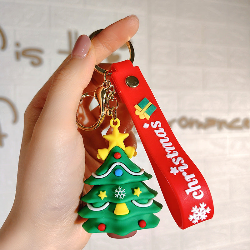 Wholesale Cartoon Santa Claus Keychain